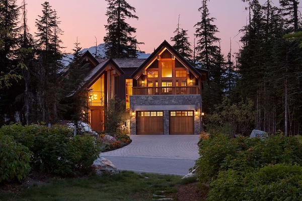 Front exterior at dusk