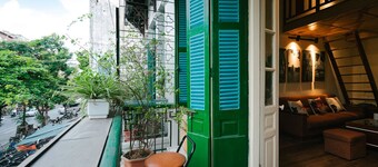 French Villa.2BR.Old Quarter. Huge Balcony.BBQ garden