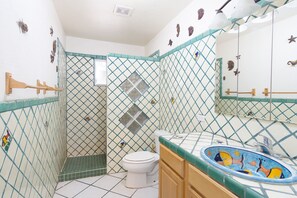 Shower, hair dryer