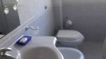 Gratis toiletartikelen, een haardroger, handdoeken, toiletpapier