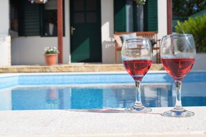 Piscine extérieure, piscine chauffée