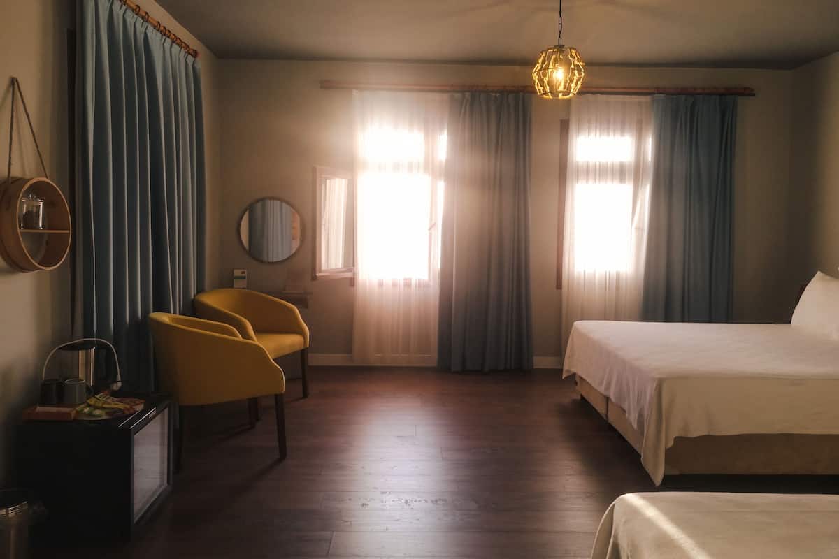 Draps en coton égyptien, literie de qualité supérieure, minibar