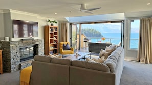 TV, fireplace, DVD player