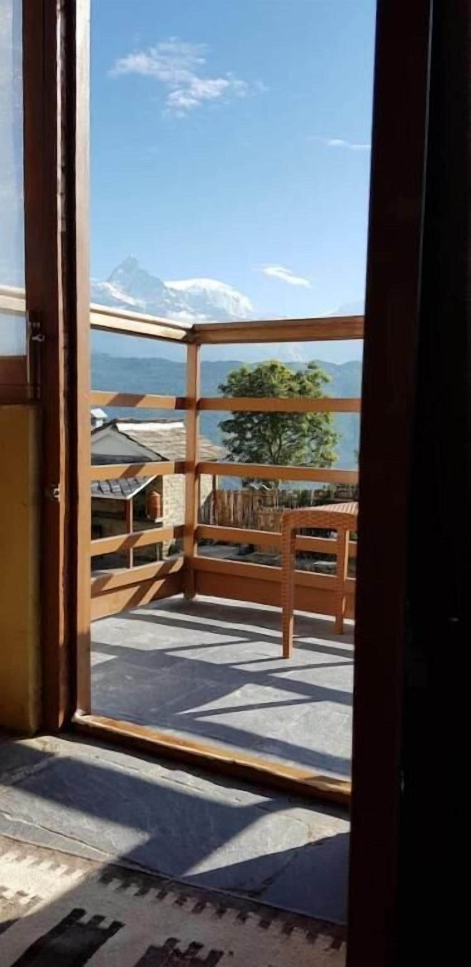 家庭房, 1 张大床, 简易厨房, 山景 | 阳台