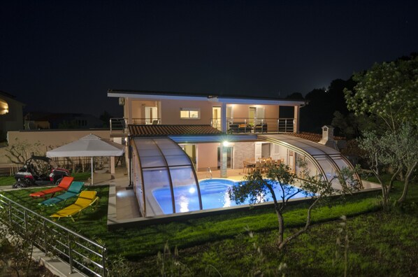 Indoor pool, a heated pool