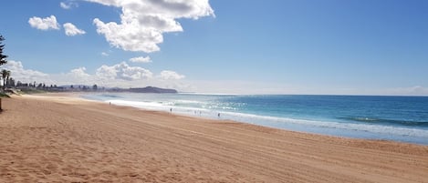 En la playa