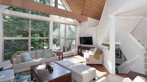 Fernseher, Kamin, Arbeitsbereiche