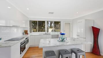 Fridge, oven, stovetop, dishwasher