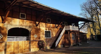 Große, helle Ferienwohnung in der Lüneburger Heide mit Poolhaus und 2 Balkonen