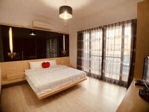 Dobbeltværelse | Skrivebord, lydisolering, gratis Wi-Fi, sengetøj