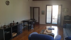 Family Apartment, Mountain View | Living area | Netflix - Bluewhite Apartment (Sarajevo)