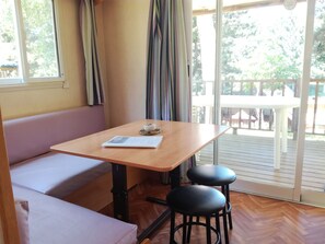 Mobile Home, Terrace | Living area - Camping de Fléchat (Orcival)