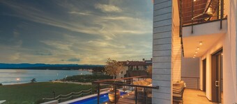 Beachfront Villa Marconica***** with a sea view and a pool on Krk