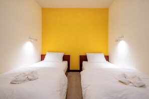Twin Room, No Windows | Blackout curtains, free WiFi, bed sheets
