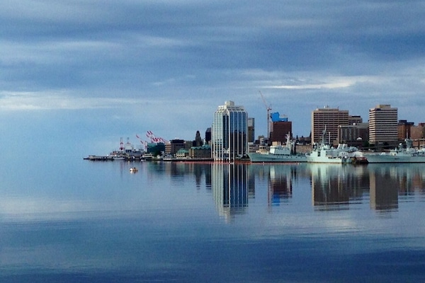 Morning coffee overlooking Halifax Harbour