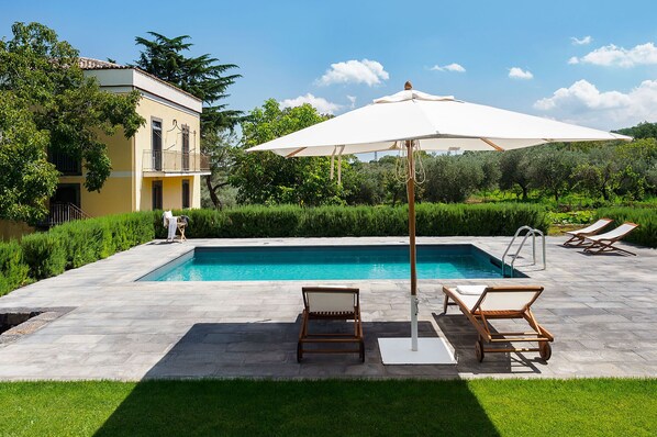 A heated pool