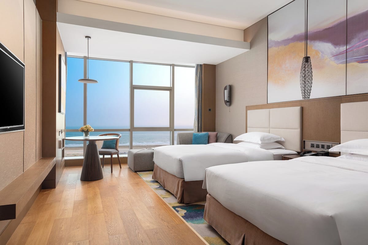 In-room safe, desk, laptop workspace, blackout curtains