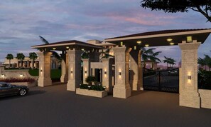 Voorkant van accommodatie