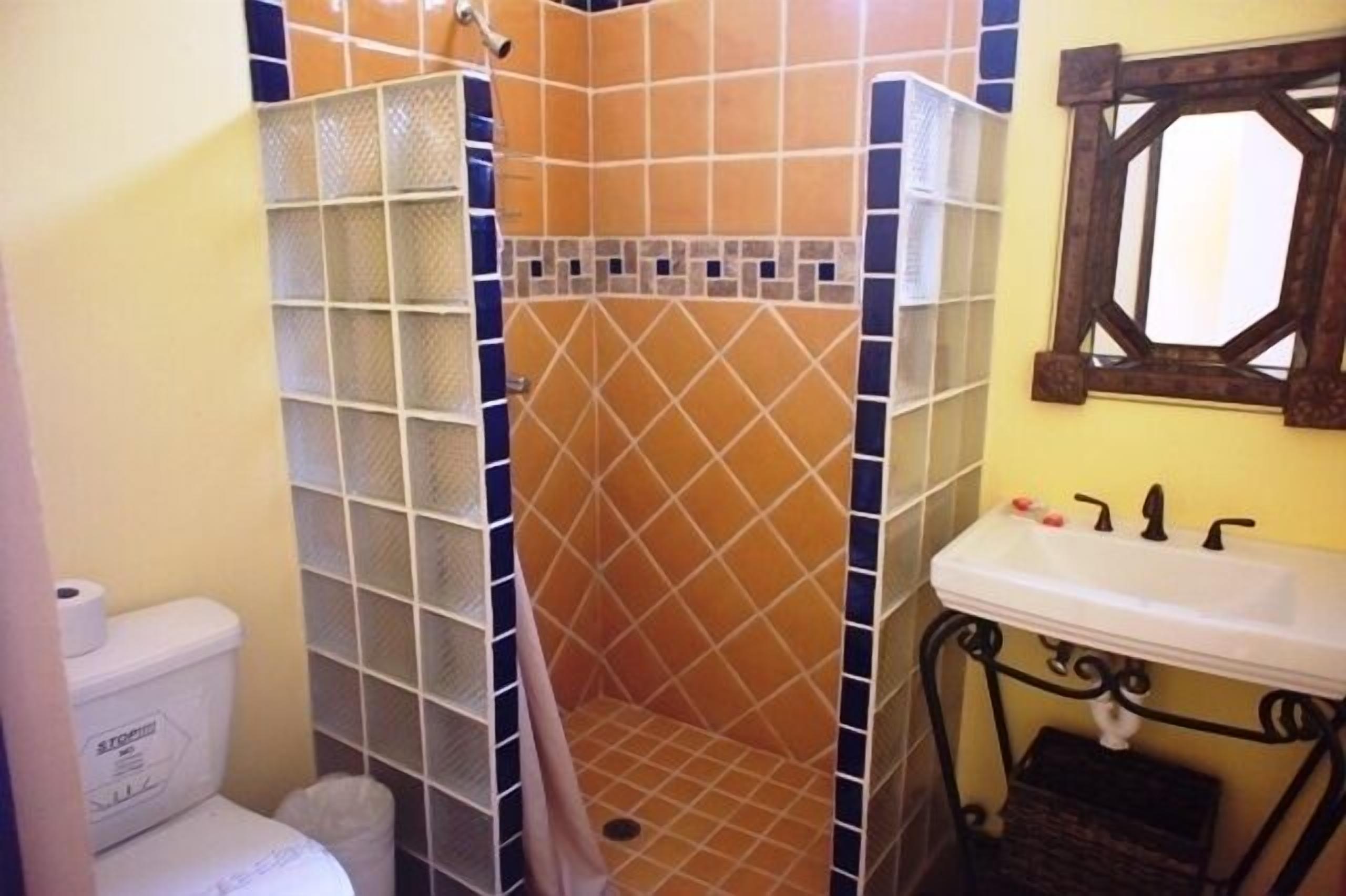 Shower, hair dryer