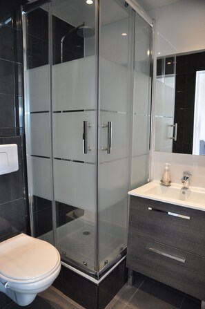 Shower, hair dryer