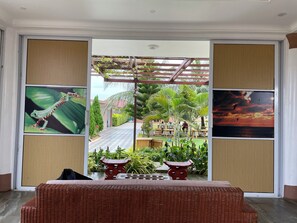 A szálláshely homlokzata