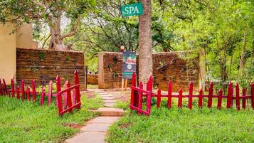 Sauna, steam room, body treatments, deep-tissue massages