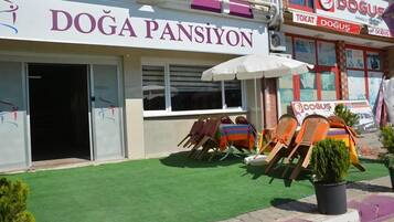 Majoituspaikan julkisivu