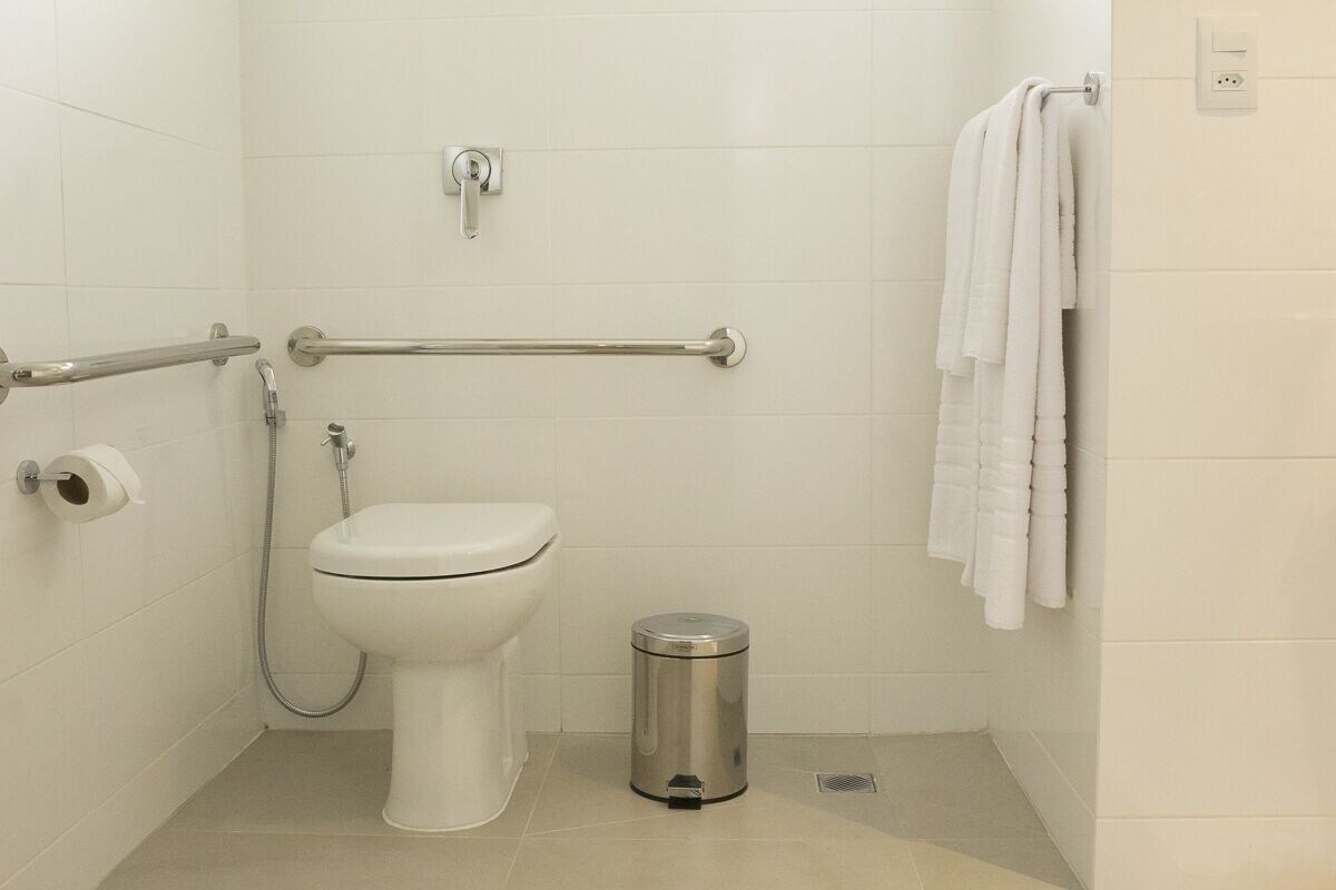 Bathroom | Shower, hair dryer, towels, soap