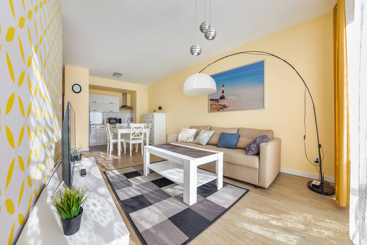 Appartement (45) | Espace de travail pour ordinateur portable, Wi-Fi gratuit, draps fournis
