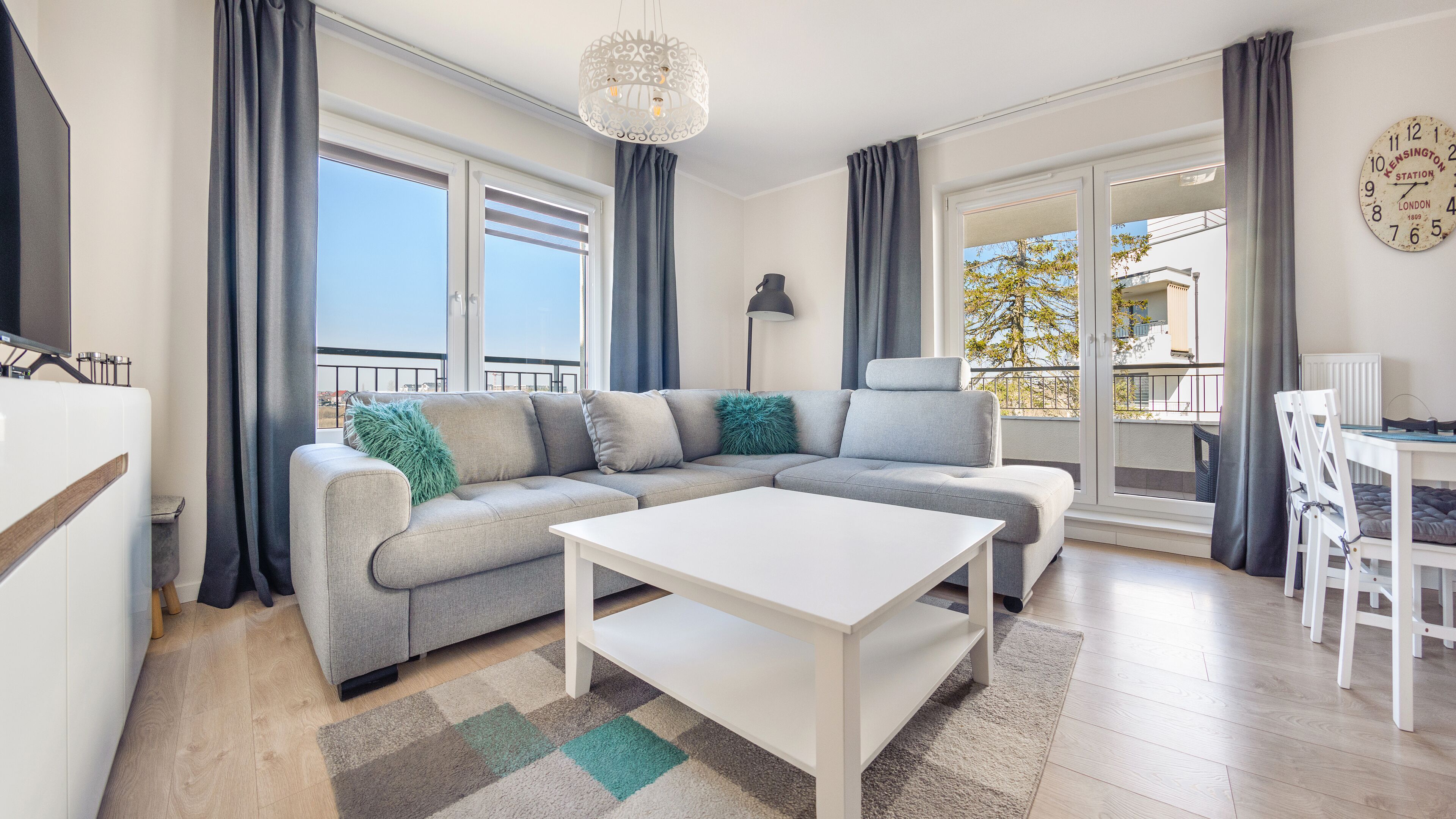 公寓 (23 ul. Zachodnia 5) | 起居区 | 平板电视