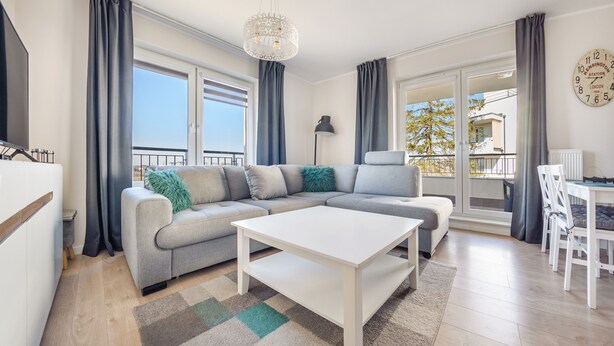 Apartemen (23 ul. Zachodnia 5) | Area keluarga | TV layar datar
