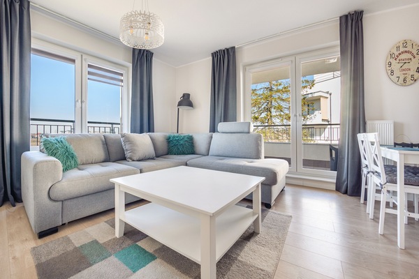 Apartment (23 ul. Zachodnia 5) | Living area | Flat-screen TV