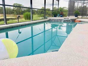 Indoor pool, a heated pool - Elite Orlando Home-Free Pool/Spa Heat,PRIVATE,Fun! (DavenPort)