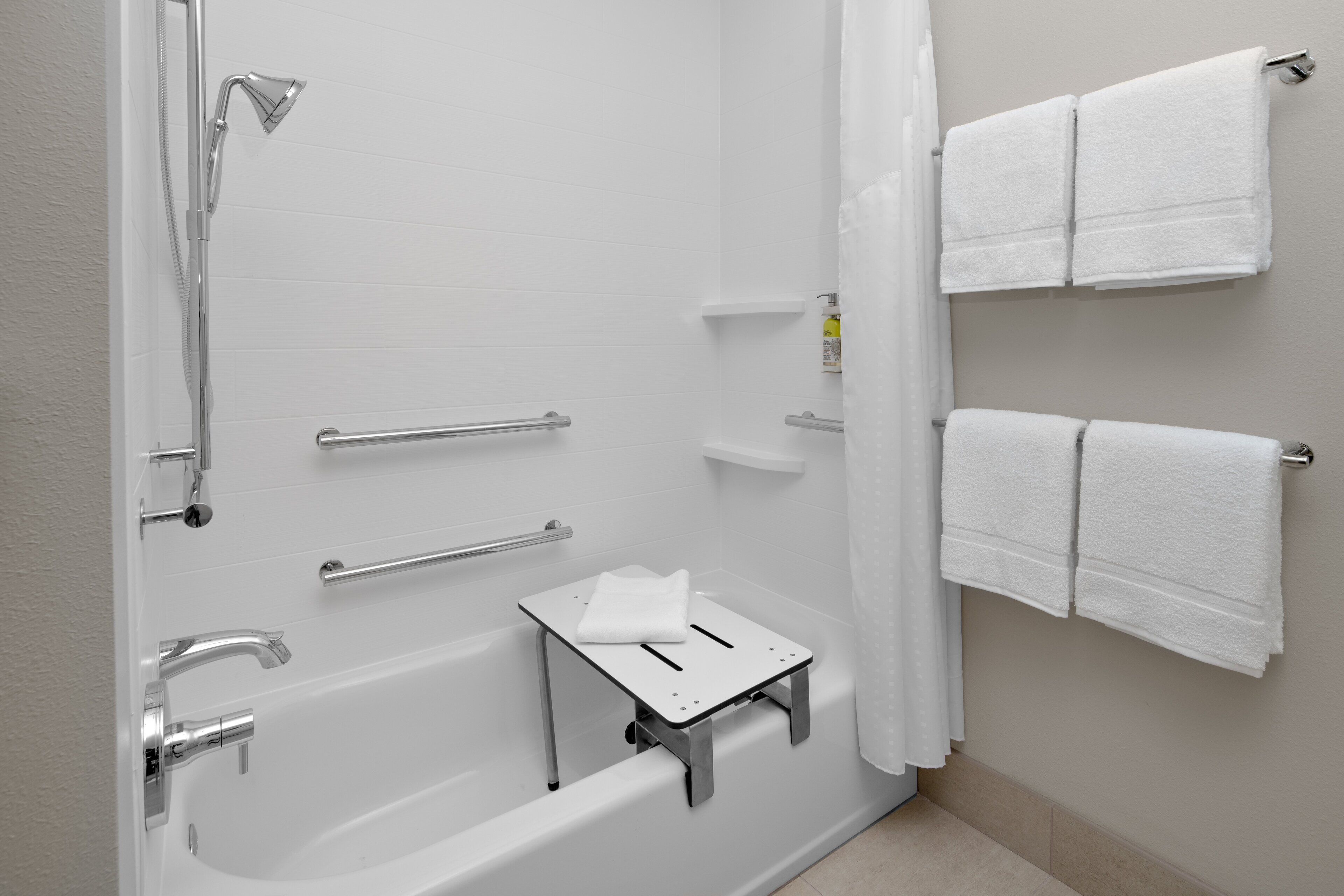 free toiletries, hair dryer, towels, soap