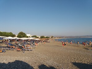 En la playa 