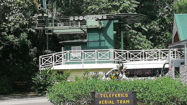 A sign for the Teleferico Aerial Tram. - Casa en Gamboa al lado Canal de Panama (Colon)
