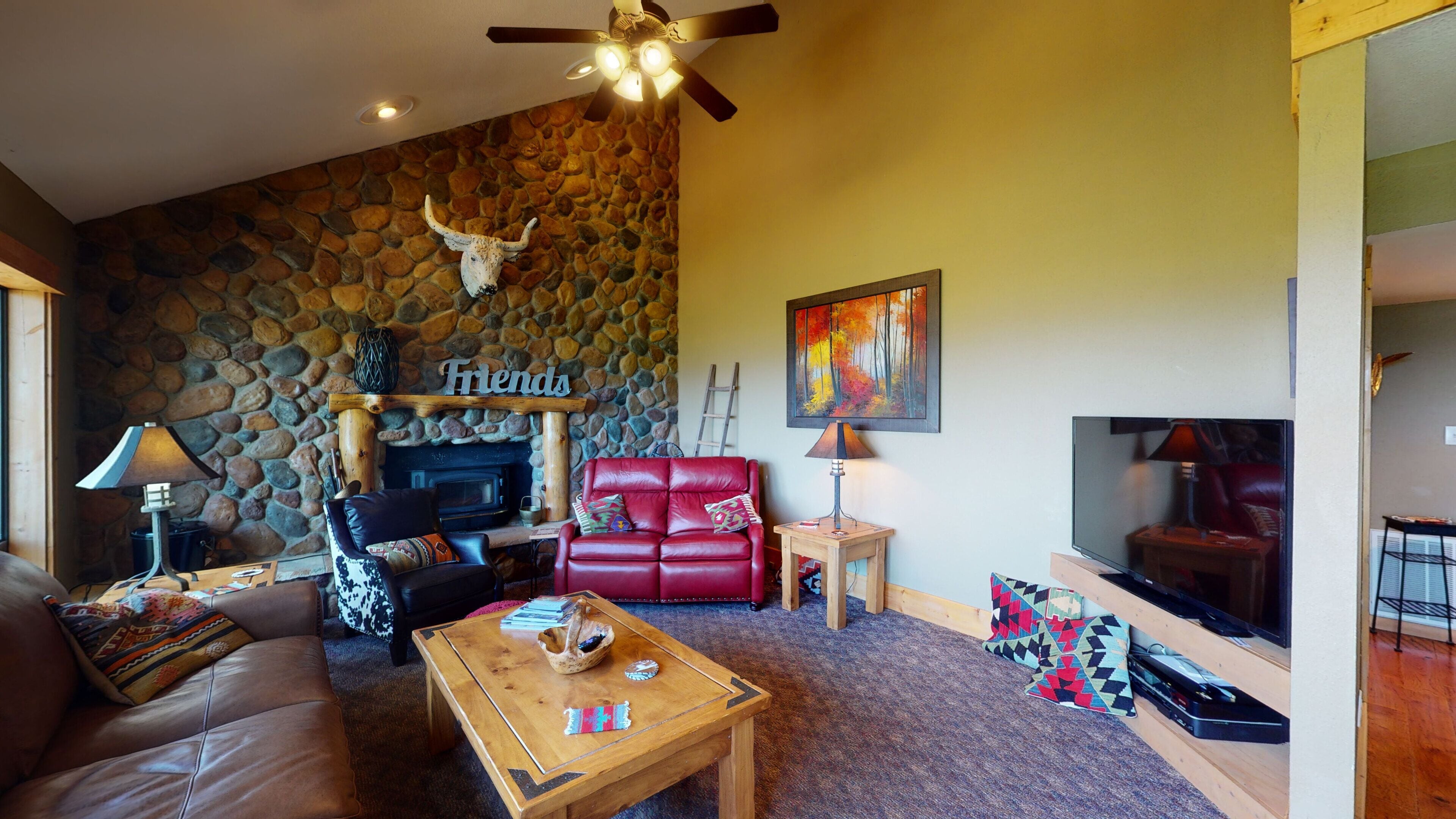 Fernseher, Kamin, Videospiele