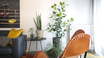 Smart TV, lettore DVD, libri, impianto stereo