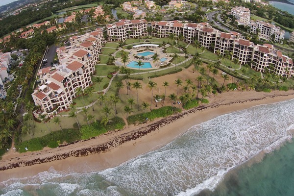 Crescent Beach Aerial. Our Unit is ground floor on the left corner of picture.