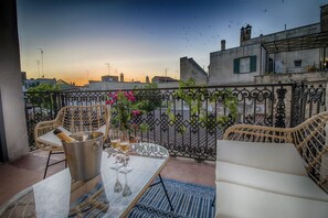 Deluxe Apartment, Courtyard View | Terrace/patio - Palazzo Forleo Luxury Apartment (Lecce)