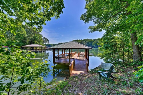 Dock & Pavilion! Lake Norman Retreat on Quiet Cove