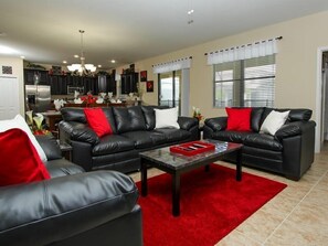 Flat-screen TV, DVD player - 6BR 6BA Pool Home In ChampionsGate (Davenport)