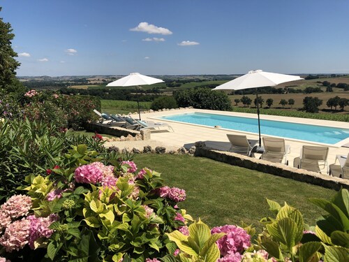 Beautiful  stone house with stunning panoramic views set in idyllic countryside.