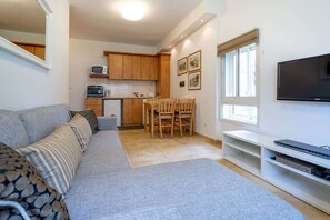 TV - This ground floor one bedroom Apt is a perfect rental with just a few stairs (Jerusalem)