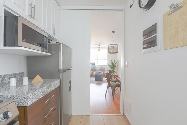 公寓, 3 間臥室 | 私人廚房 | 大型冰箱、微波爐、烤箱、爐台