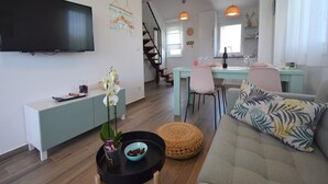 Apartment, 2 Bedrooms, Balcony (A5) | Living room | Flat-screen TV - Apartments Medna (Dobrinj)