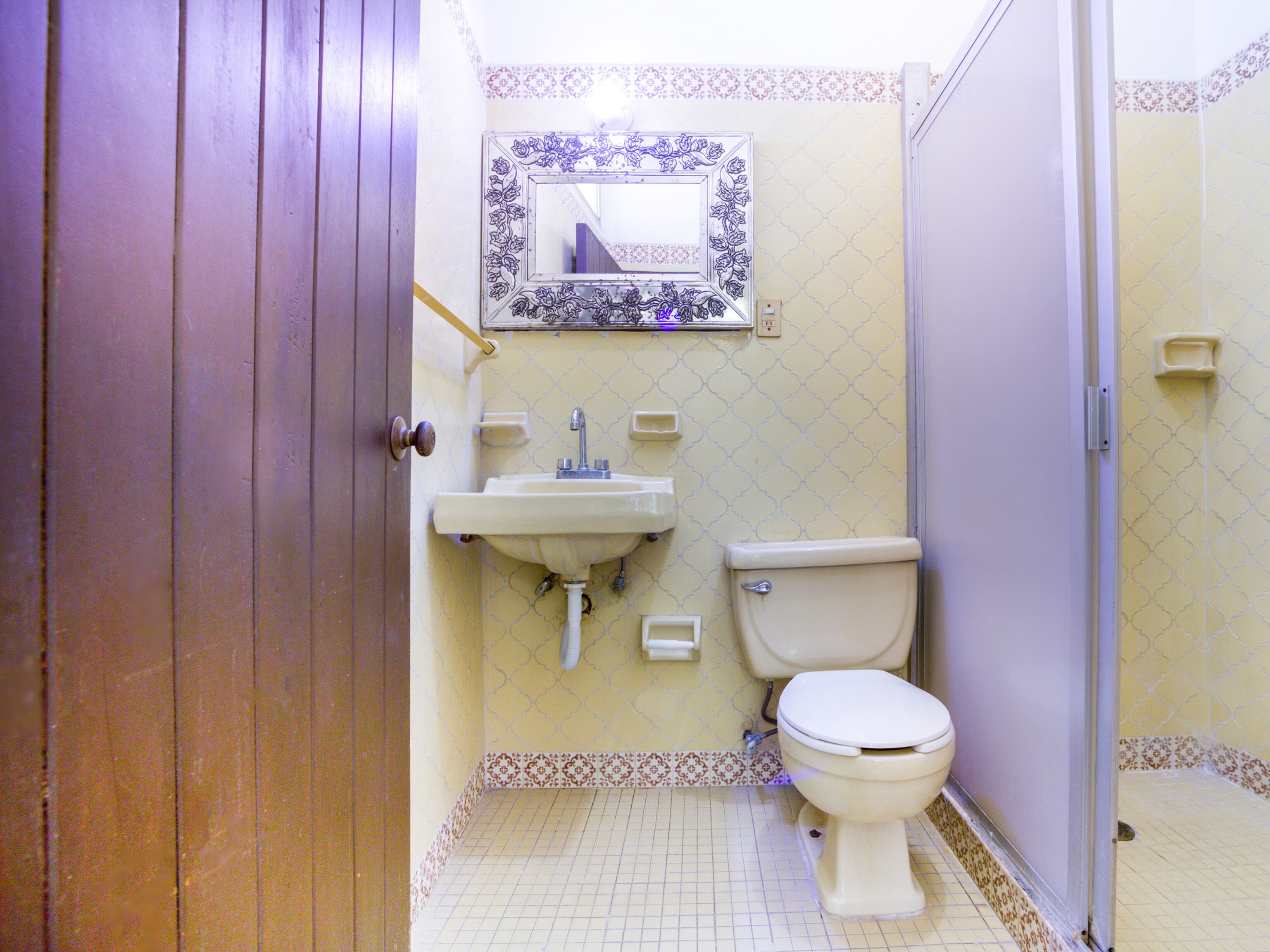 standard double room, 2 double beds | bathroom | shower, free toiletries, towels, soap