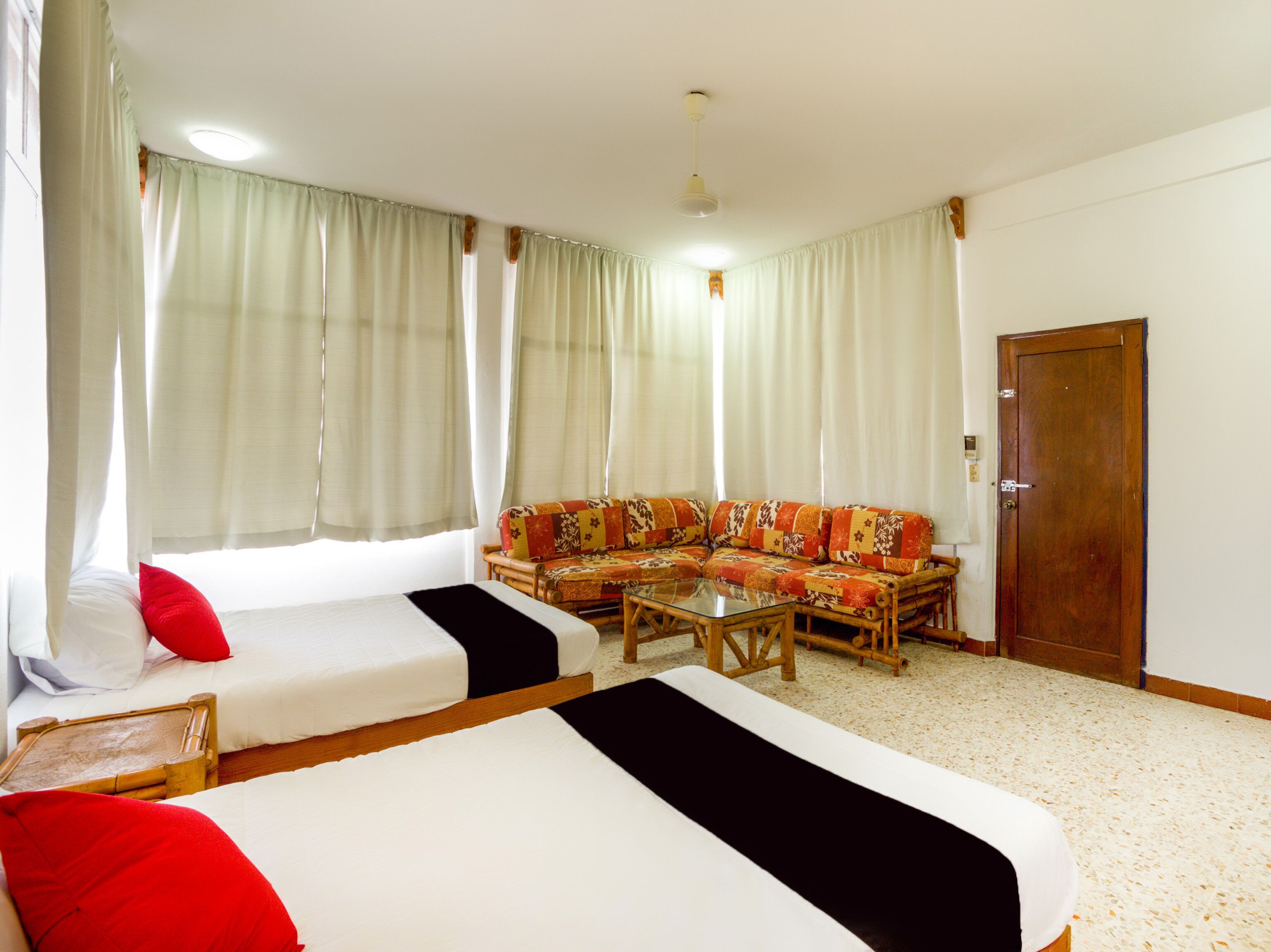 standard double room, 2 double beds | 1 bedroom, iron/ironing board, free wifi, bed sheets