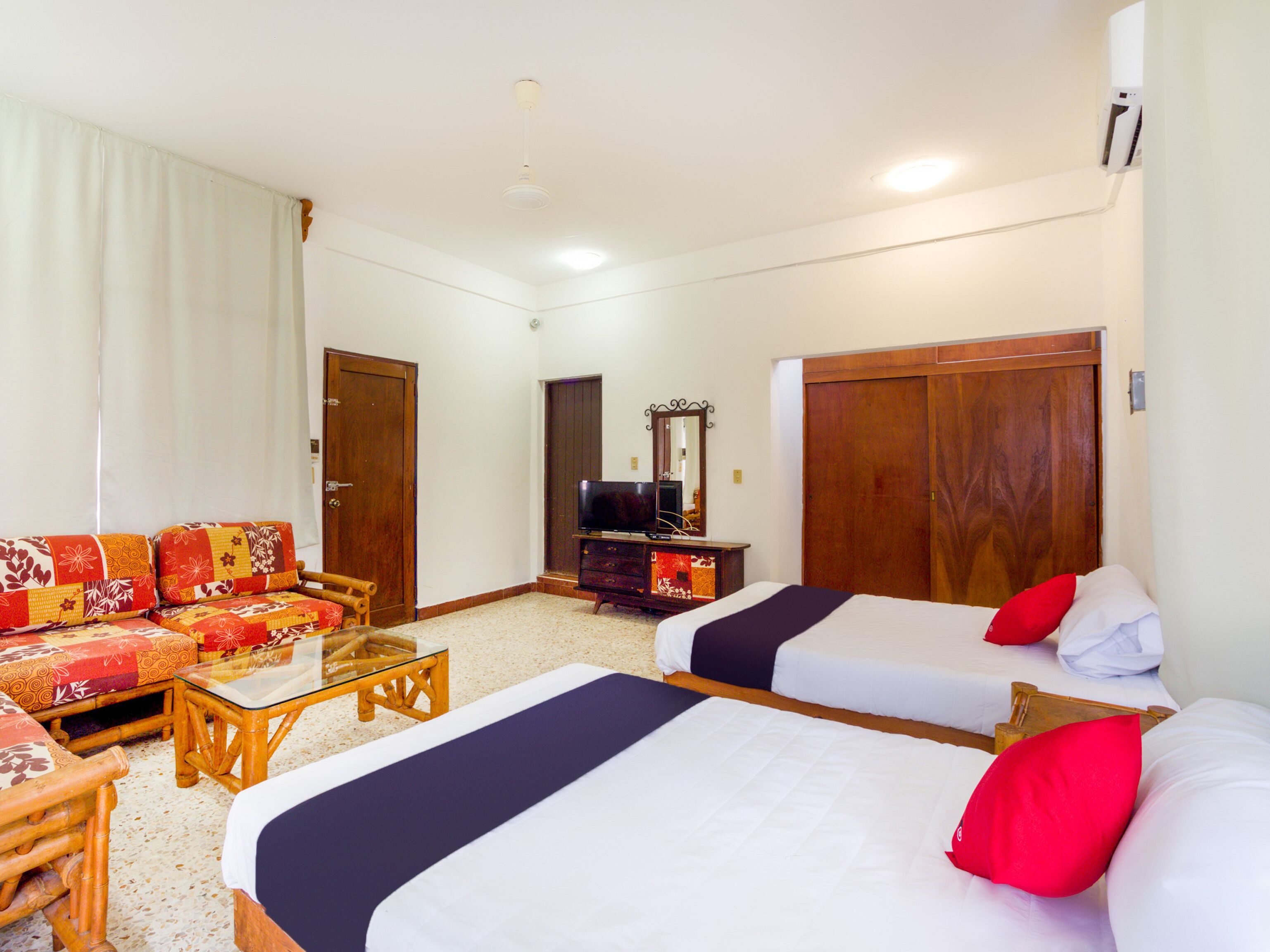 standard double room, 2 double beds | 1 bedroom, iron/ironing board, free wifi, bed sheets