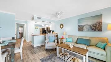 Smart TV, DVD player, books